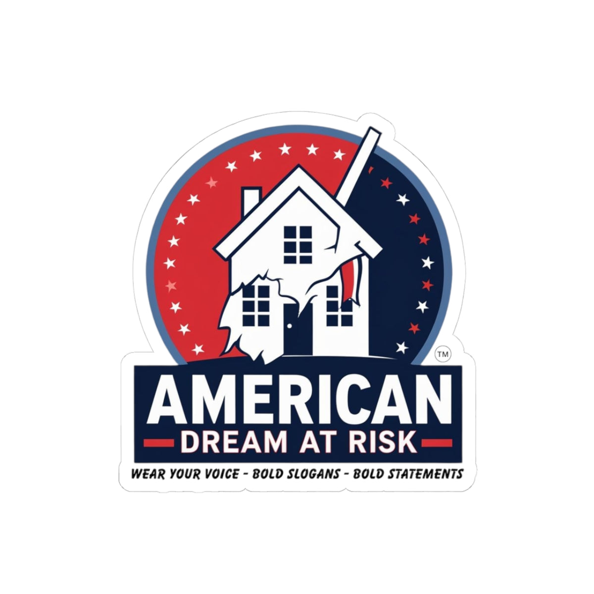 Sticker American Dream at Risk