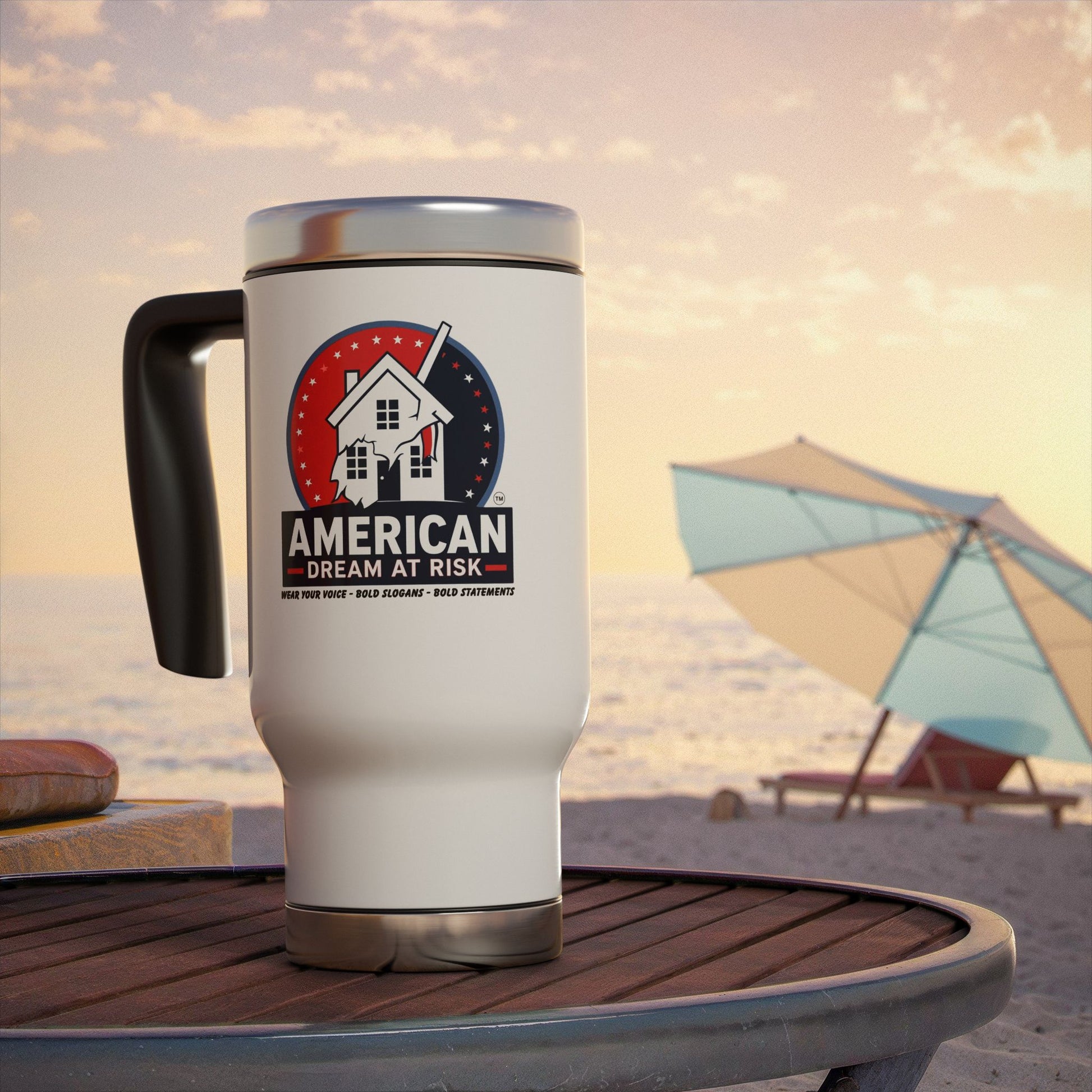 Travel Mug American Dream at Risk